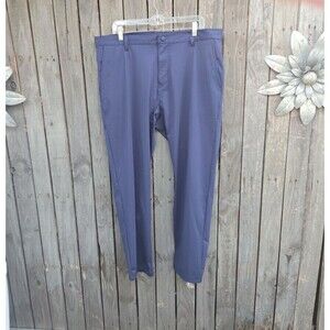 Rhone Men’s Performance Pants Size 38 Blue Gray Stretch Golf Dress Casual...
